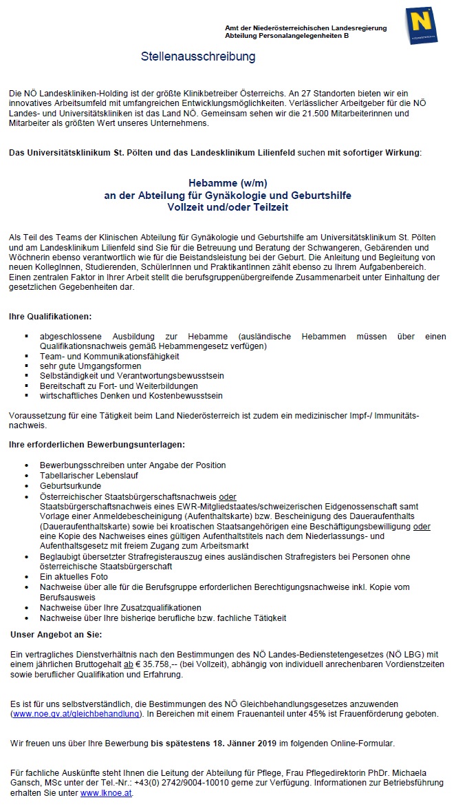 StPoelten20181205 Universitätsklinikum St. Pölten