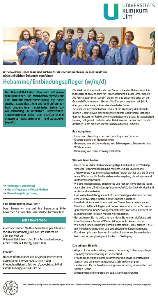 UniklinikUlm-20190523-jobadpartner Uniklinik Ulm